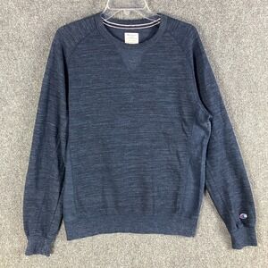 Champion Sweatshirt Men's Large Pullover Cotton Blend‎ Athletic Distressed